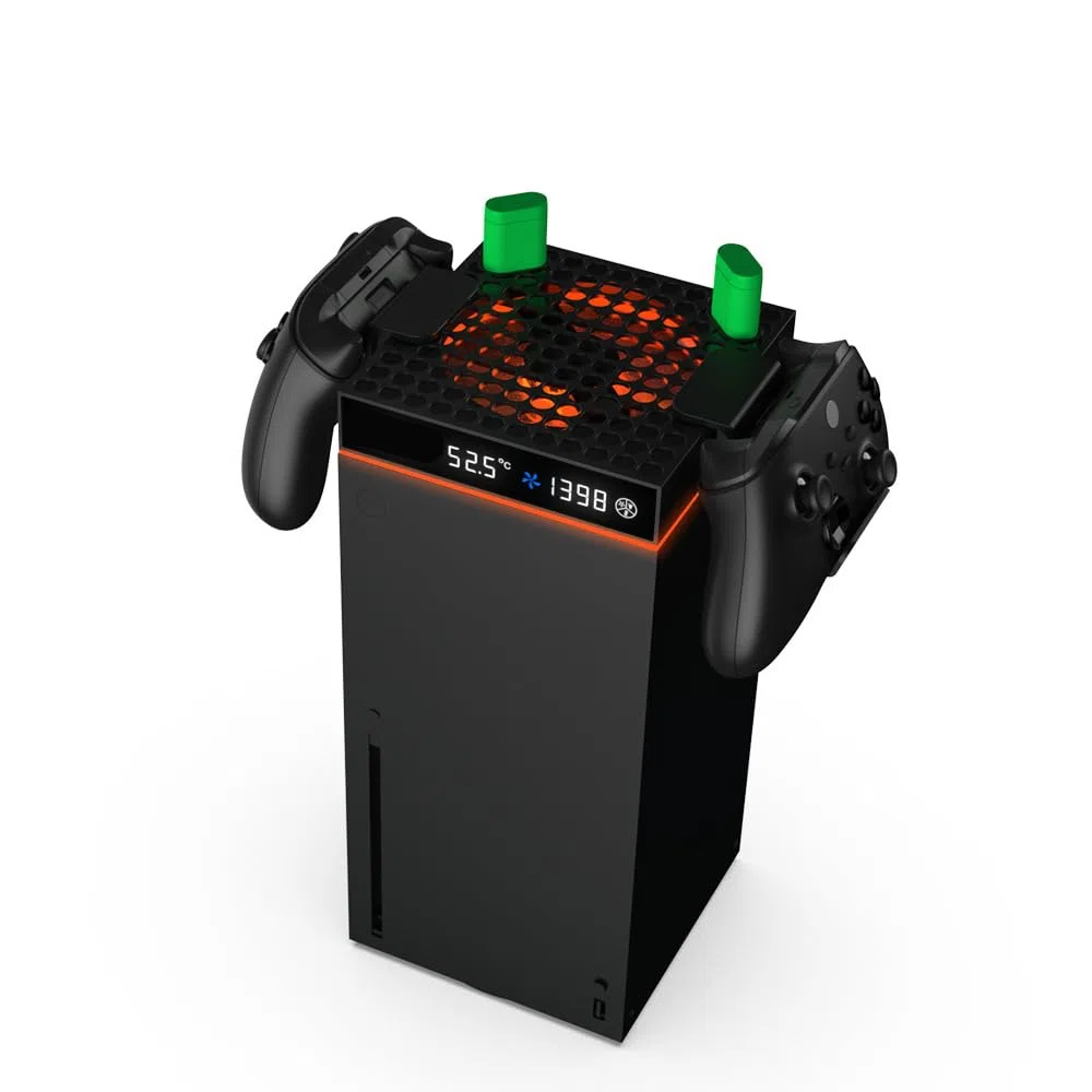 Ventilateur de refroidissement supérieur console pour Xbox SeriesX/S Ventilateur de refroidissement supérieur du système de refroidissement avec crochet de suspension de la manette
