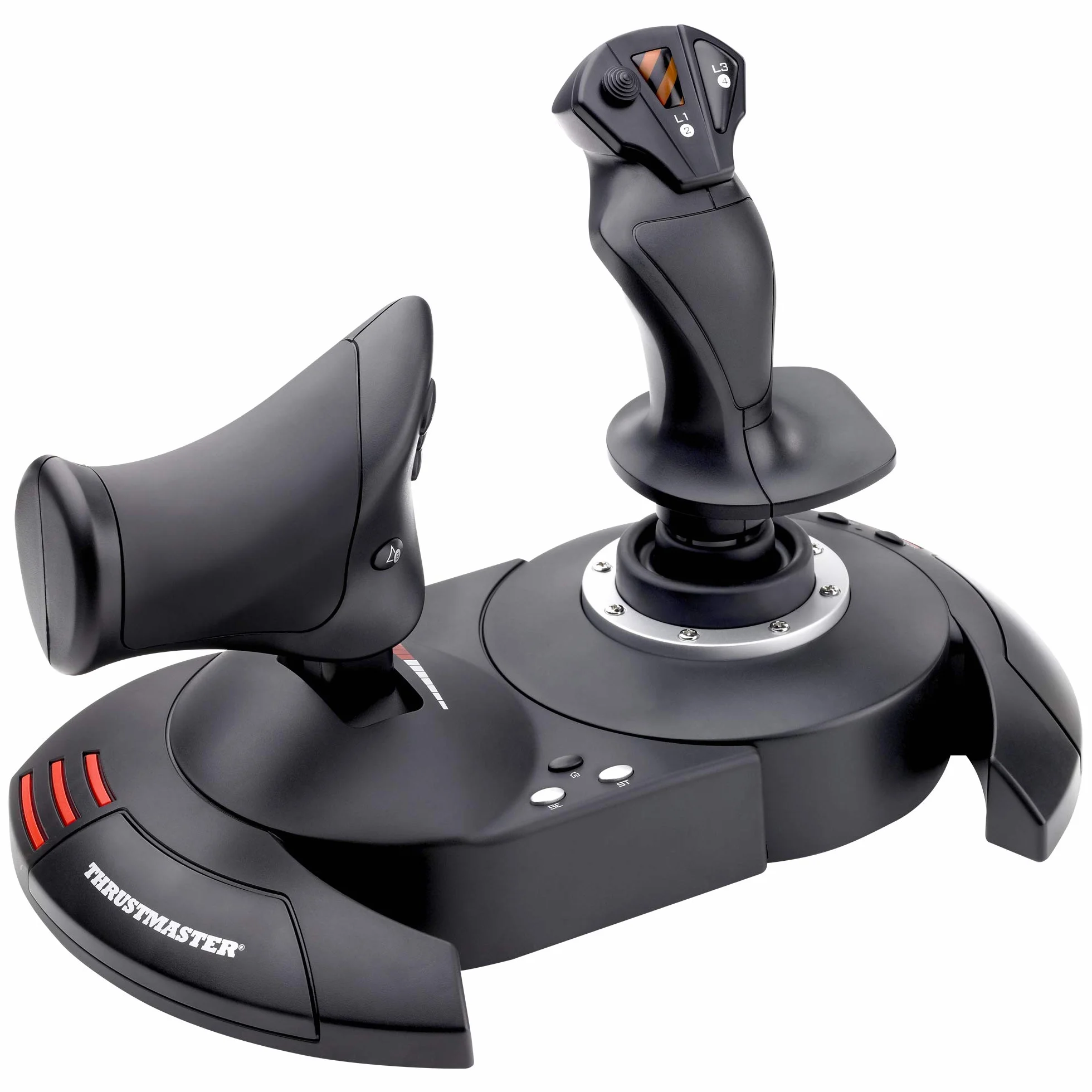 Thrustmaster T.Flight Hotas X - Joystick de simulateur de vol 5 axes avec accélérateur, résistance réglable et boutons programmables pour PC