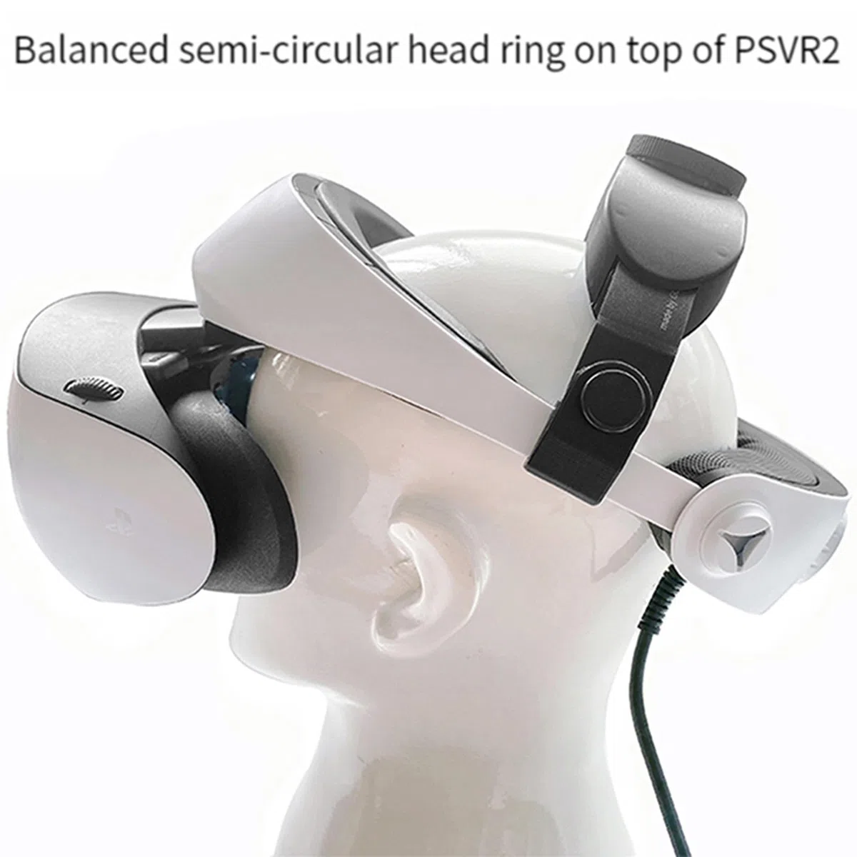 Sangle de tête réglable pour casque PSVR 2 VR, accessoires d'équilibre, pression de la tête, confort sur le dessus, demi-cercle, coussin de rechange compatible avec PlayStation VR2