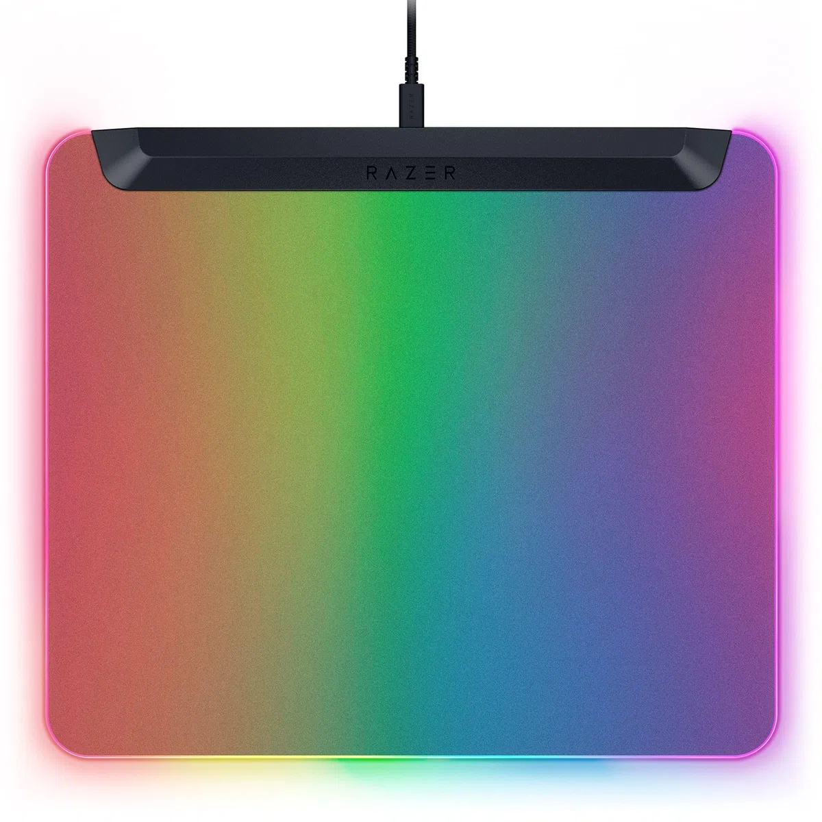 Razer Firefly V2 Pro - Tapis de Souris de Jeu rétroéclairé RGB - Port USB intégré (éclairage LED 15 Zones, Surface texturée Micro-gravée pour Un Suivi Optimal, câble USB-C détachable) Noir