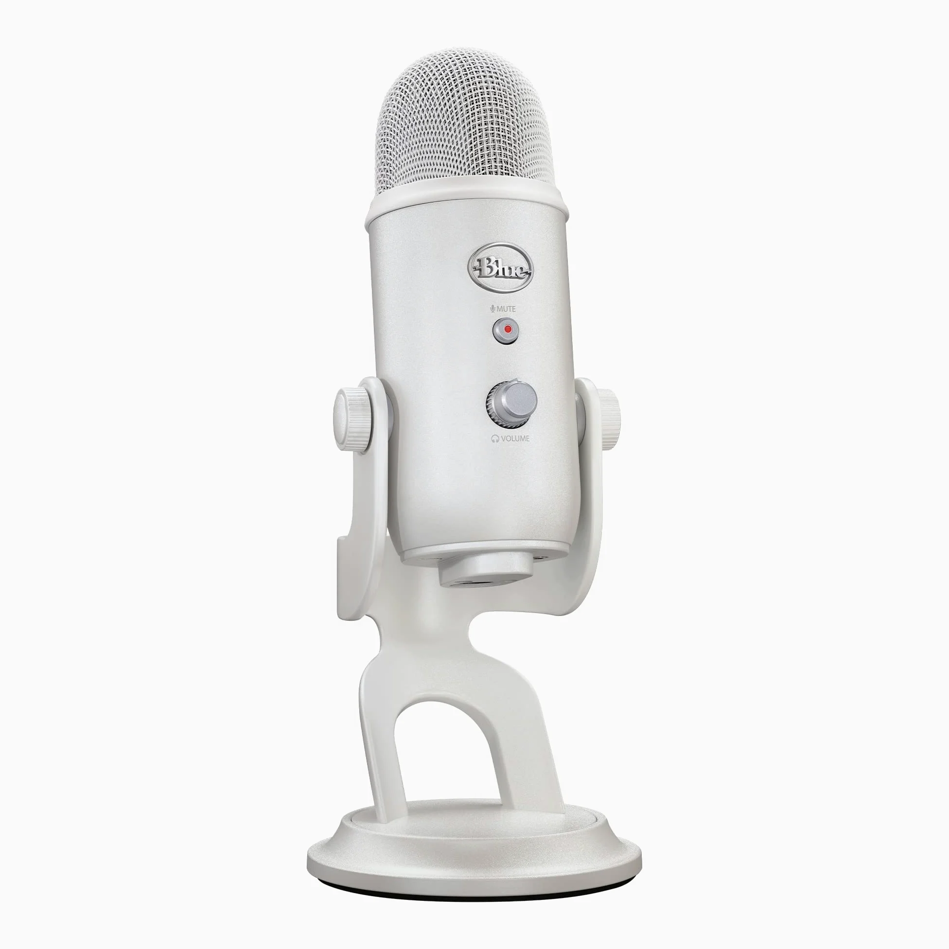 Logitech for Creators Blue Yeti Premium USB Gaming Mic pour Streaming sur PC & Mac, Special Edition, Blue VOICE Effects, Exclusive Streamlabs Themes, 4 Pickup Patterns, Plug & Play - Blanc