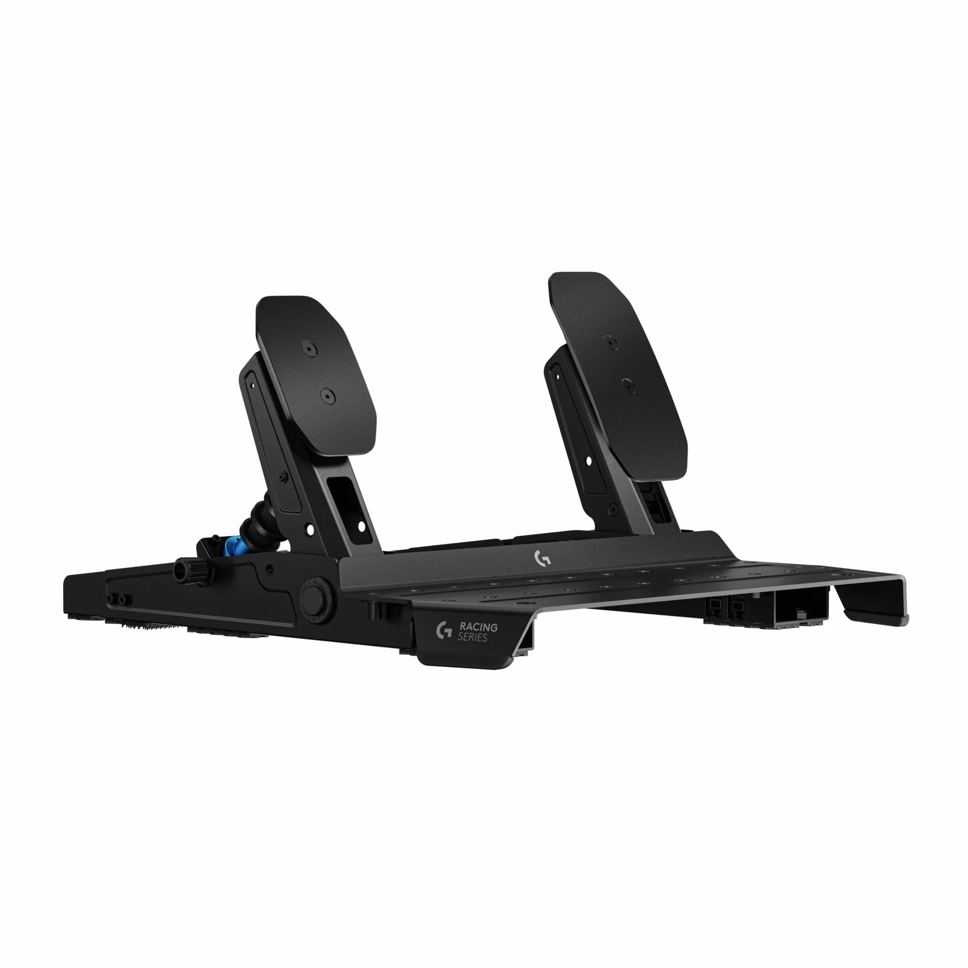Logitech G RS Pedals - Pédales de simulation de course avec frein à capteur de pression 75 kg, positionnement des pédales réglable, conception modulaire, châssis en acier robuste et extensible - Noir