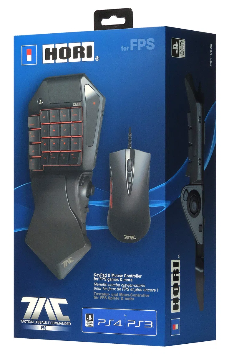 Hori PS4 TAC : PRO (Manette Clavier Mécanique et Souris pour PS4/PS3/PC)