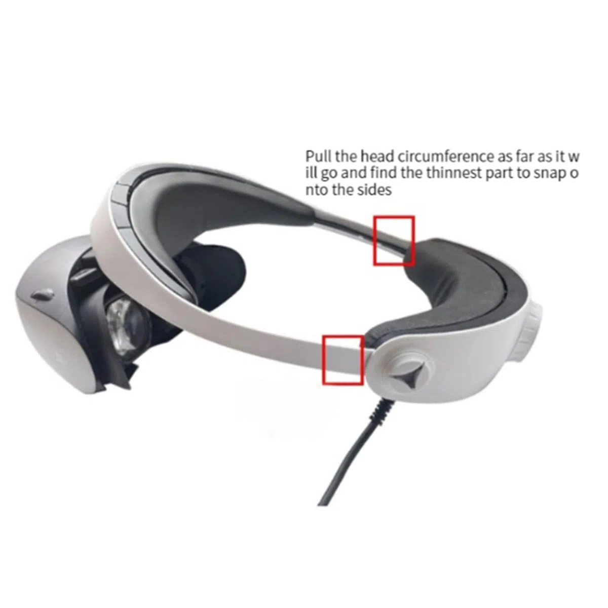Sangle de tête réglable pour casque PSVR 2 VR, accessoires d'équilibre, pression de la tête, confort sur le dessus, demi-cercle, coussin de rechange compatible avec PlayStation VR2