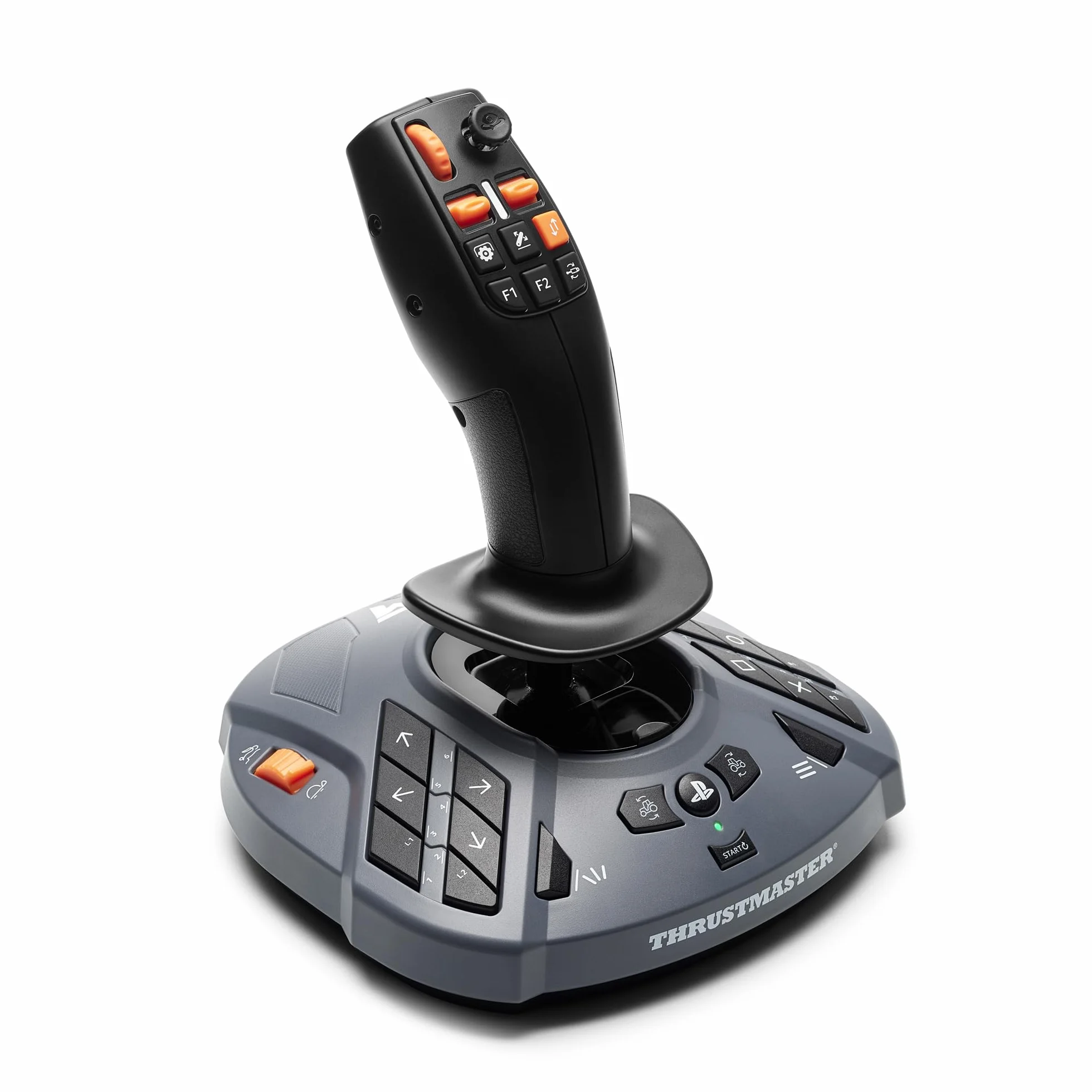 Thrustmaster SimTask FarmStick – Joystick de Simulation Agricole pour PS5 & PC – 33 Boutons d'Action – Capteurs Magnétiques H.E.A.R.T – Idéal Farming Simulator 25 – Ambidextre – Noir