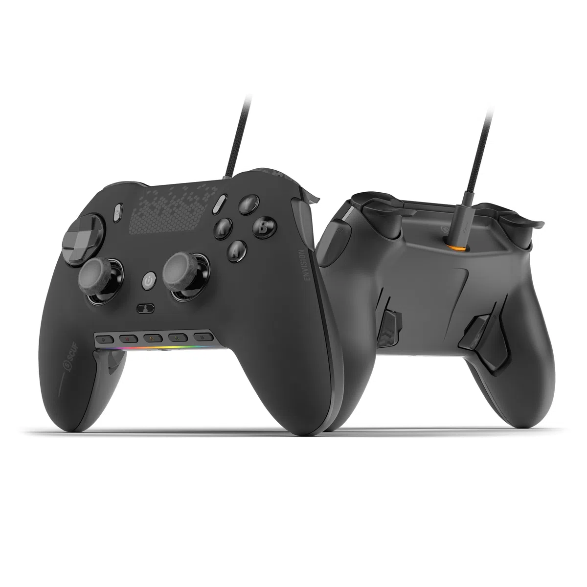 SCUF ENVISION V1 Câblés Contrôleur de Jeu Seulement PC - Cinq Touches G-Keys Amovibles - Pagaies Arrière Amovibles - Compatible iCUE - Noir