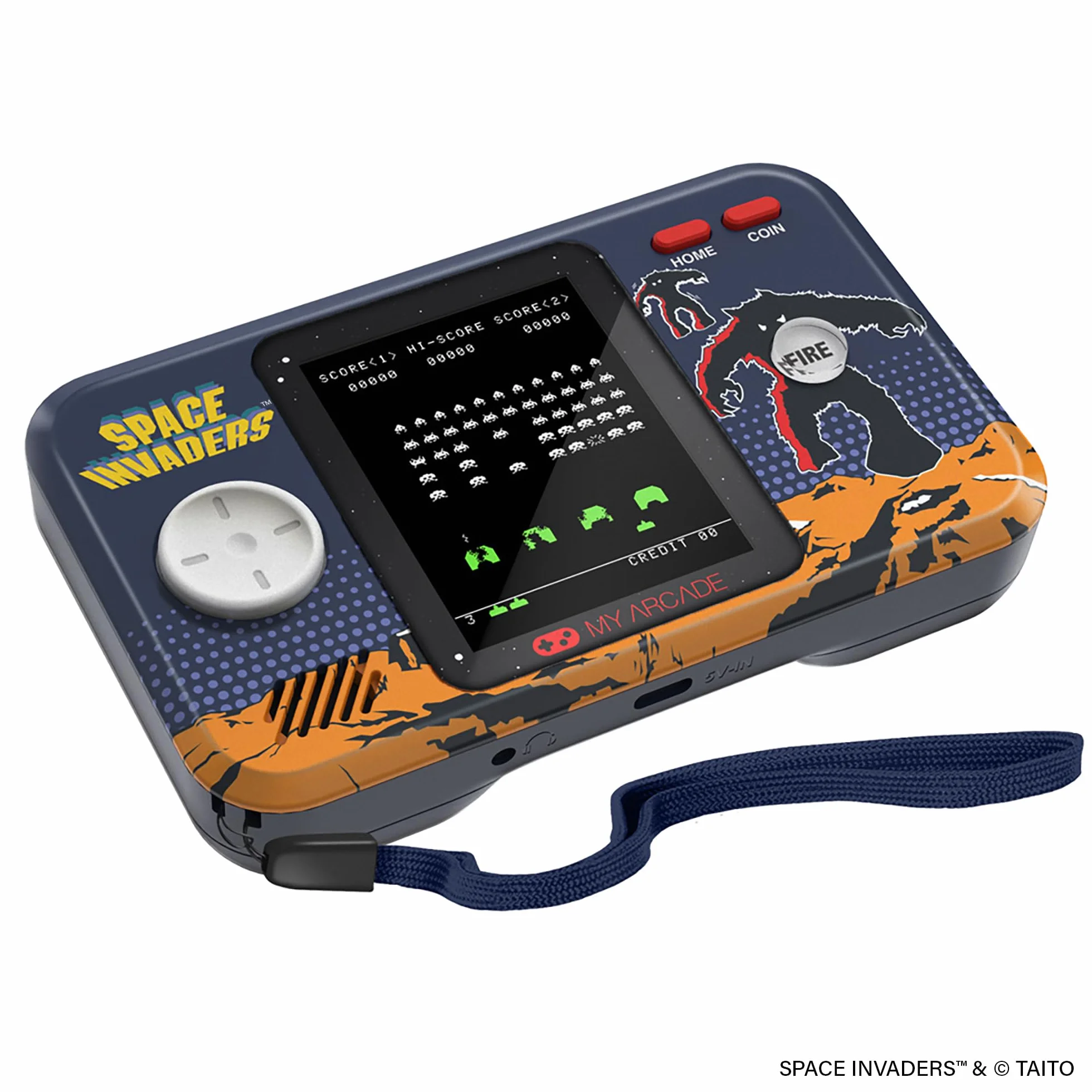 MY ARCADE DGUNL-7150 Space Invaders Pocket Player Pro Système de Jeu Portable avec étui de Transport