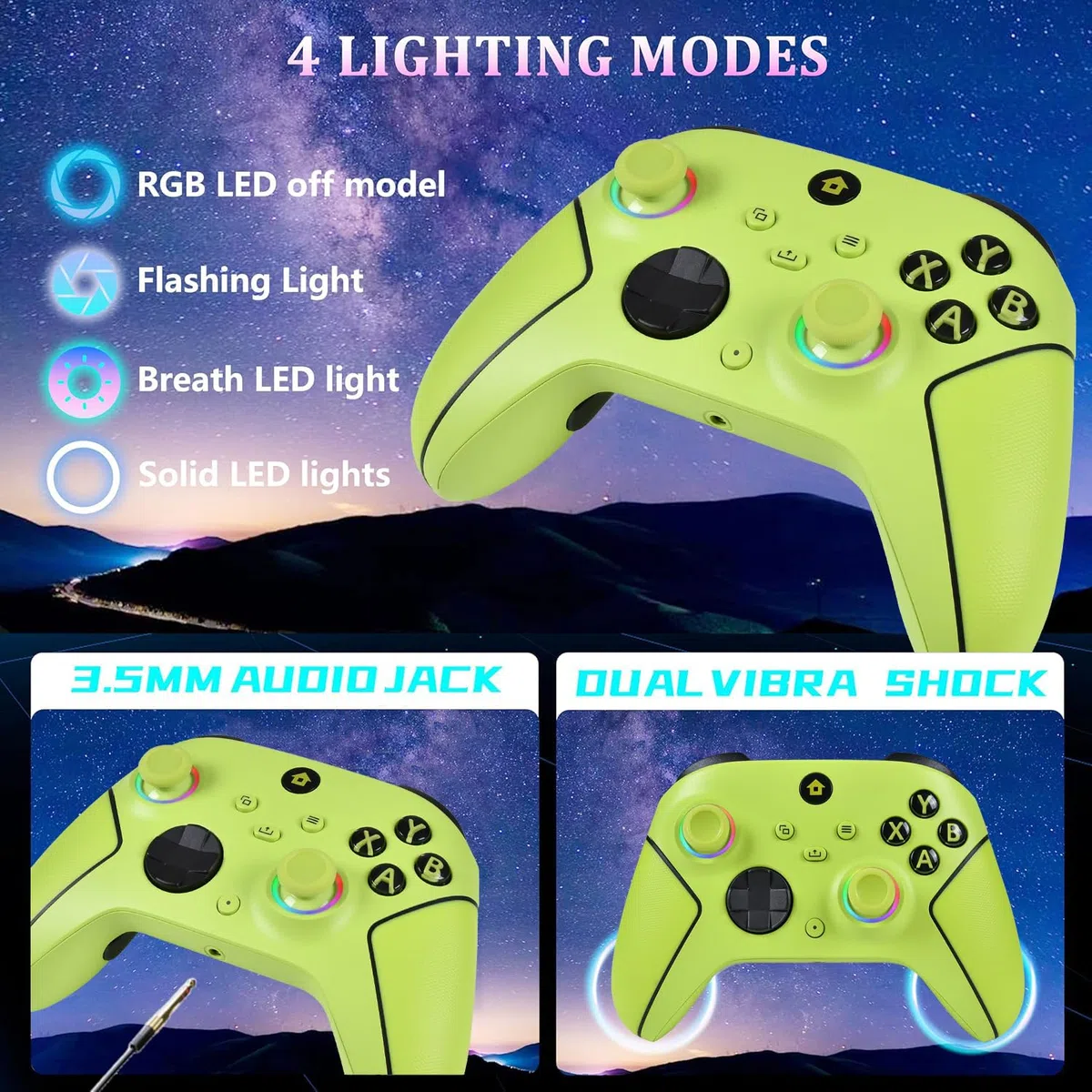 Lampelc Manette Xbox One, manette sans fil Xbox Series X & S/Xbox One/Elite/Windows 7/8/10