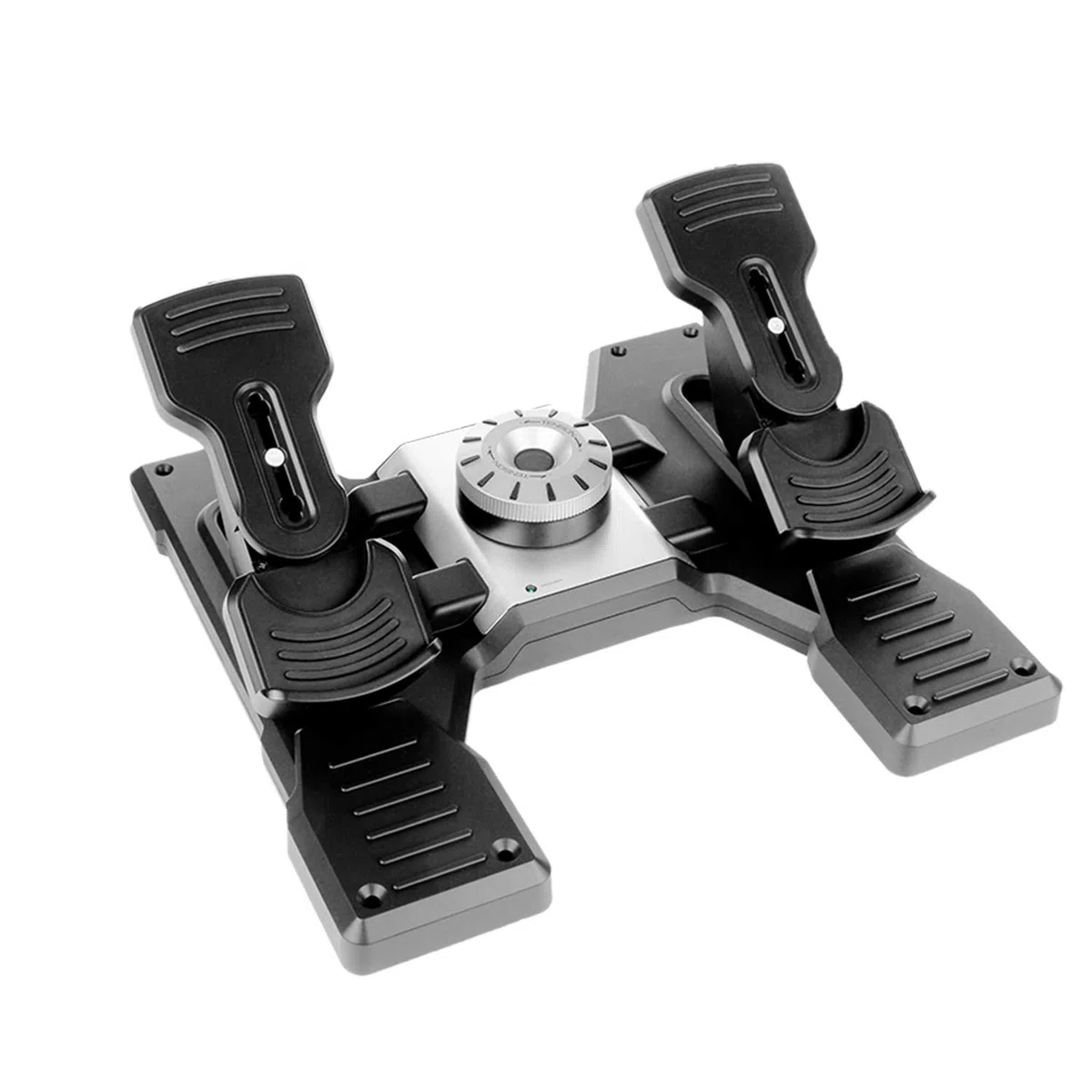 Logitech G Saitek Pro Flight Rudder Pedals, Pédales de Direction pour Gouverne de Direction et Freins pour Simulateur de Vol, Auto-Centrage, Ajustement de la Sensibilité, USB, PC - Noir