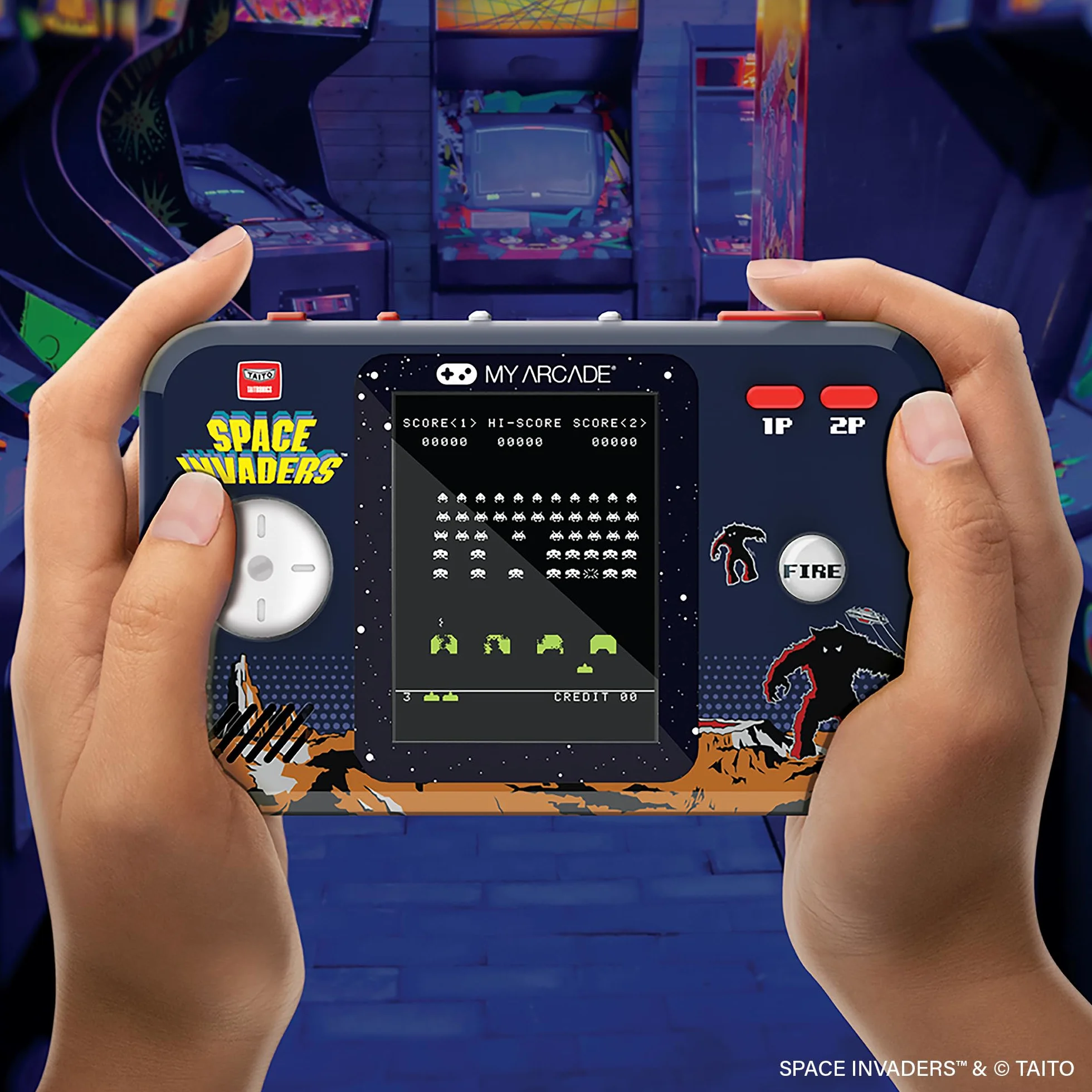MY ARCADE DGUNL-7150 Space Invaders Pocket Player Pro Système de Jeu Portable avec étui de Transport