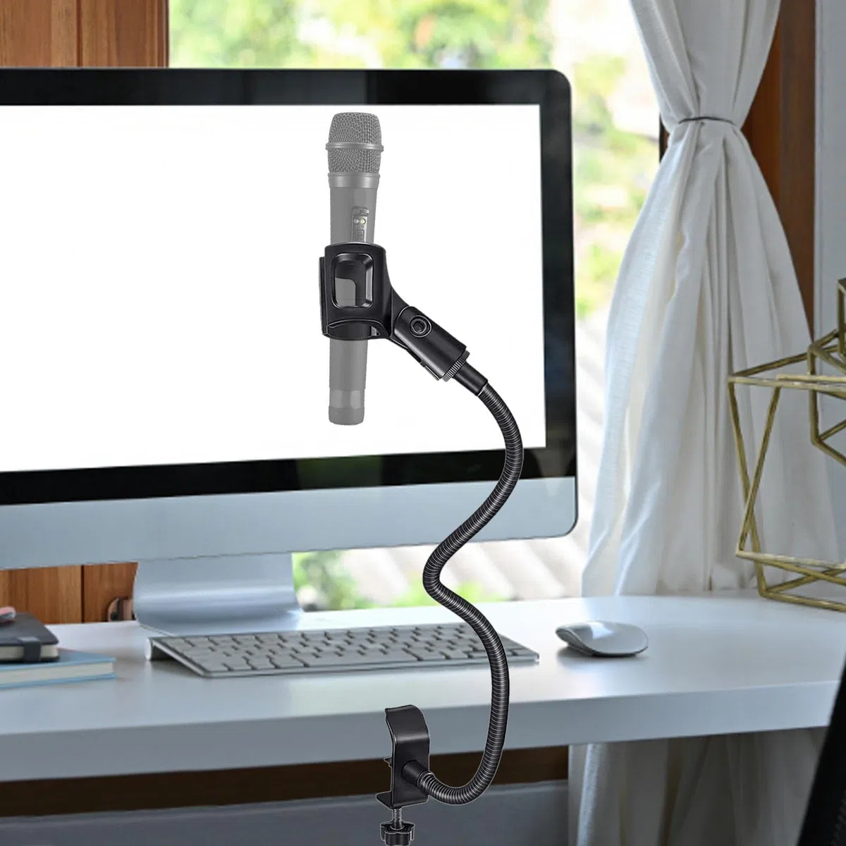 Support de Flexible,Support de Support de téléphone pour Pince de Phone | Bras de Phone ou Support de téléphone, Support de Bureau Flexible à col de Cygne pour Smartphones, webcams